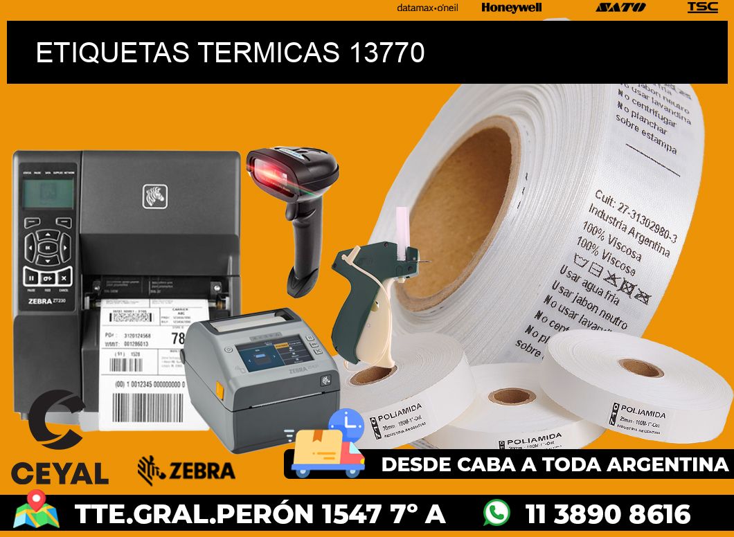 ETIQUETAS TERMICAS 13770
