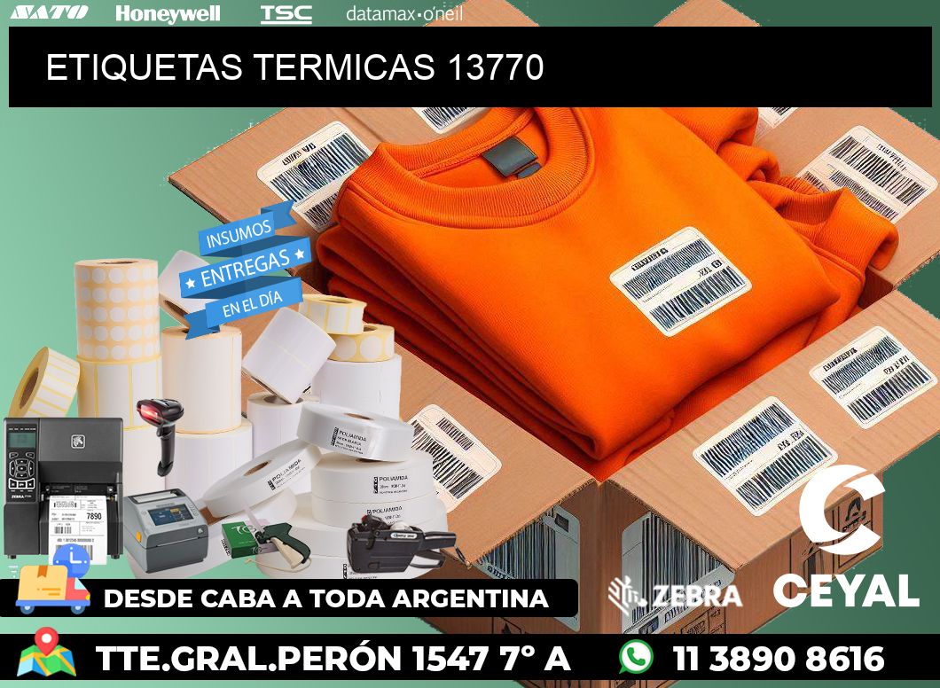 ETIQUETAS TERMICAS 13770