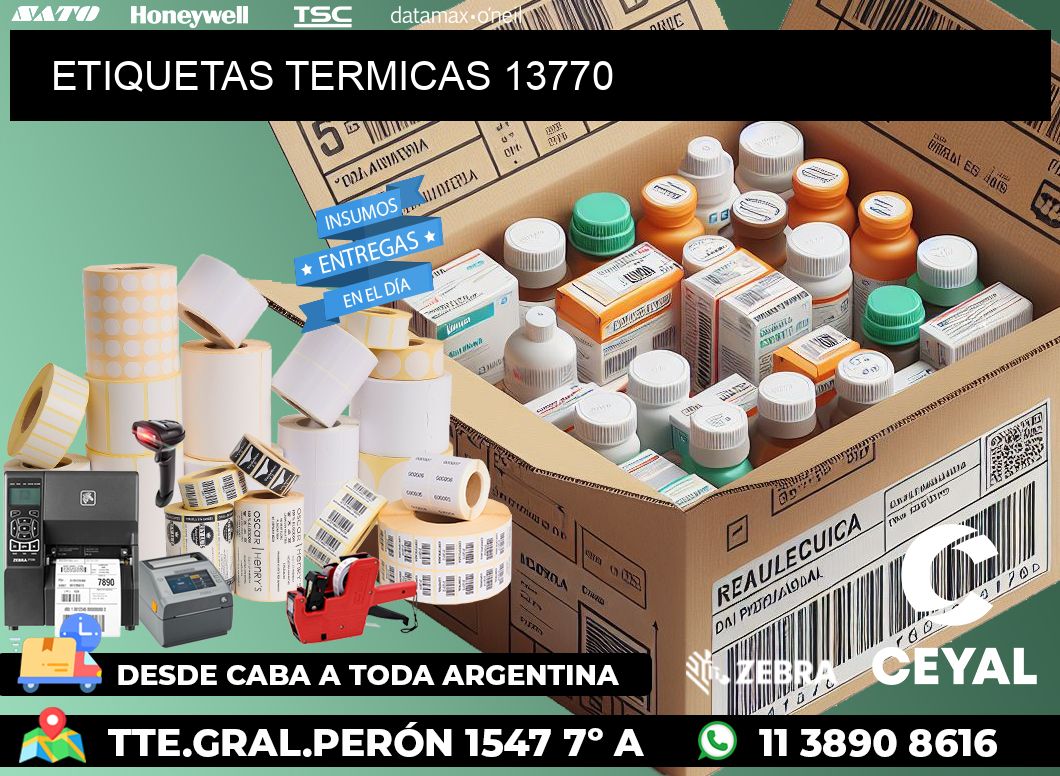 ETIQUETAS TERMICAS 13770