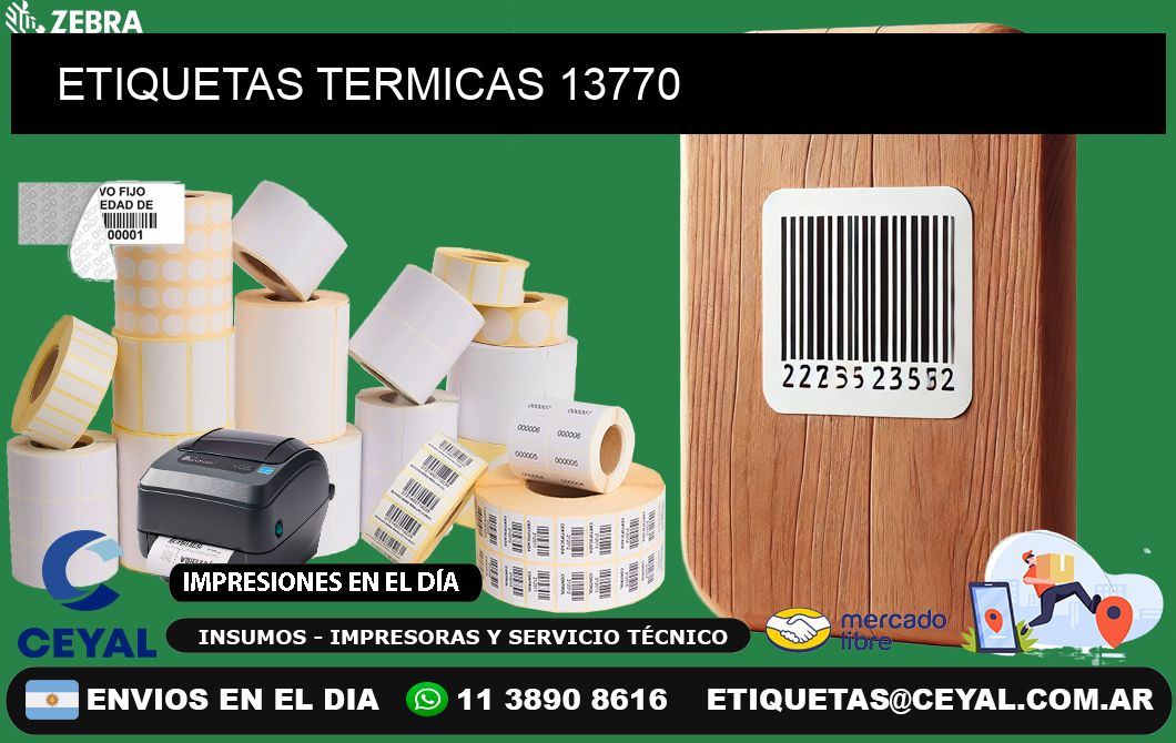 ETIQUETAS TERMICAS 13770
