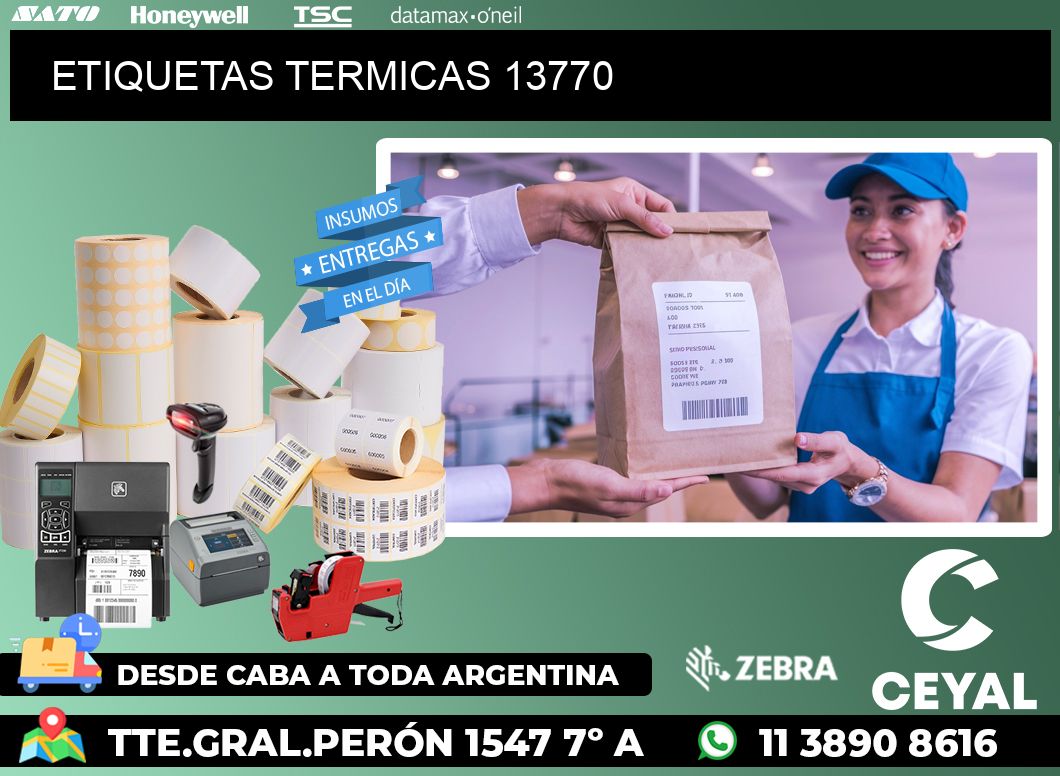 ETIQUETAS TERMICAS 13770