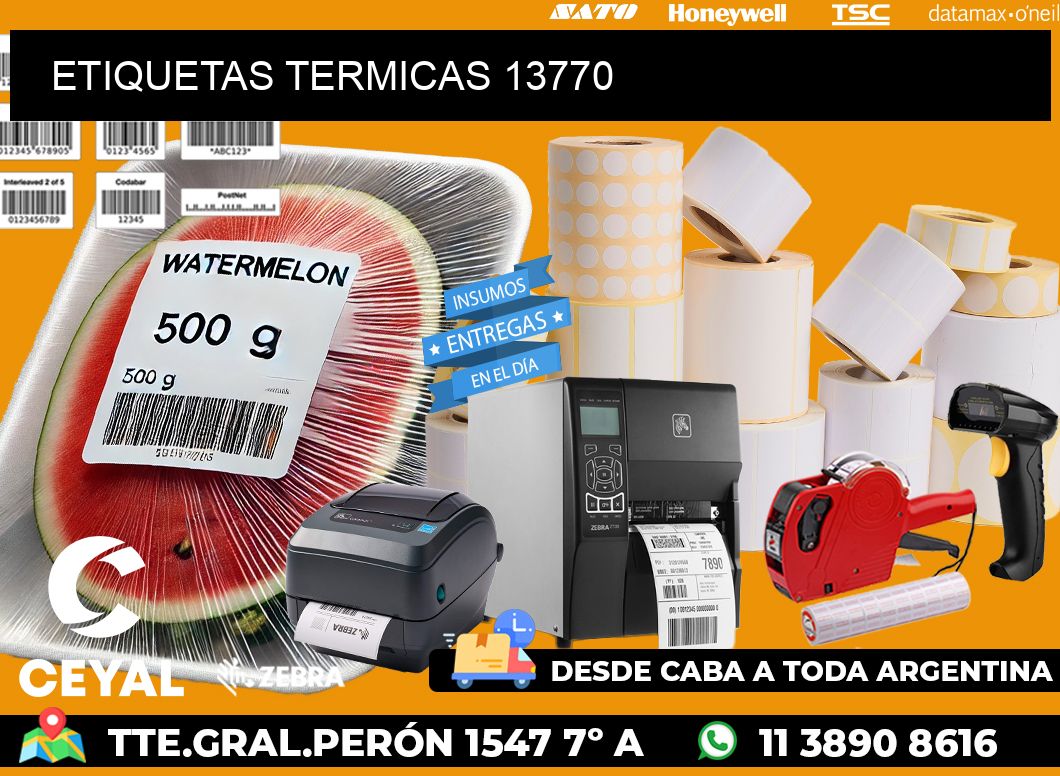 ETIQUETAS TERMICAS 13770
