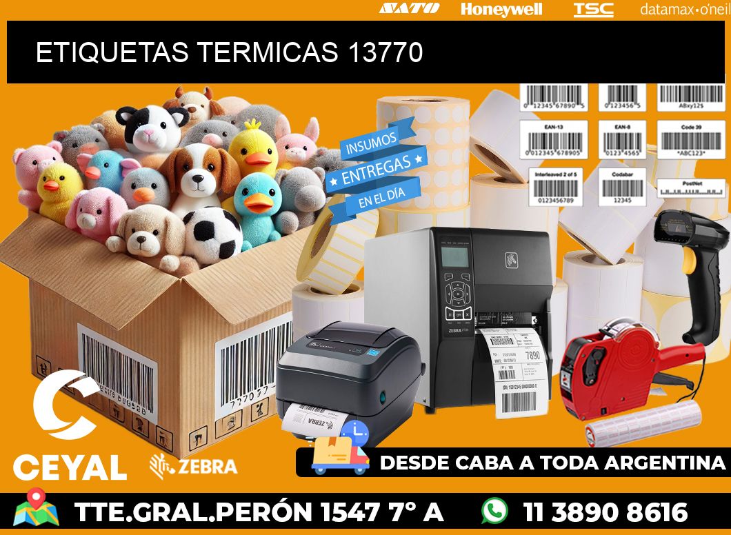 ETIQUETAS TERMICAS 13770