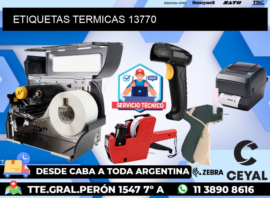 ETIQUETAS TERMICAS 13770
