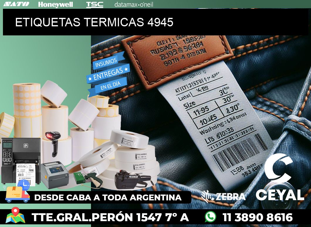 ETIQUETAS TERMICAS 4945