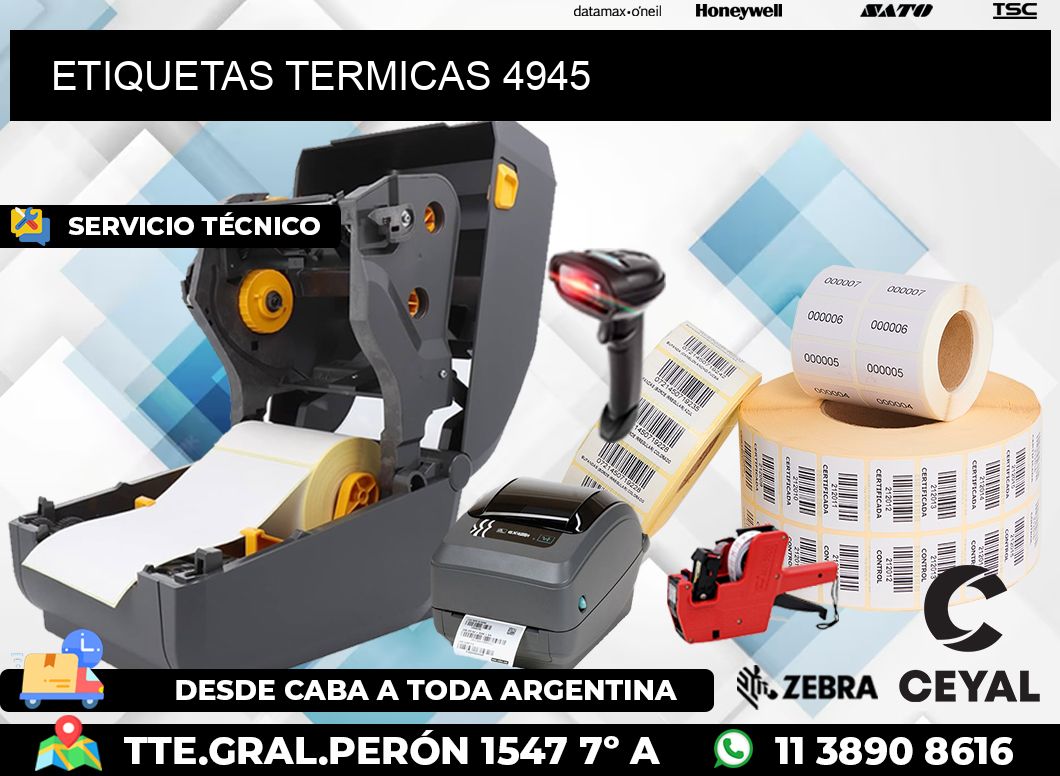 ETIQUETAS TERMICAS 4945