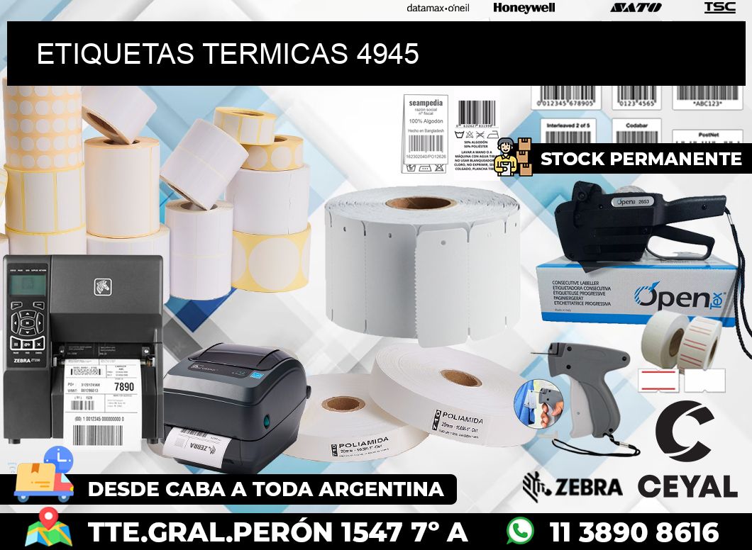 ETIQUETAS TERMICAS 4945