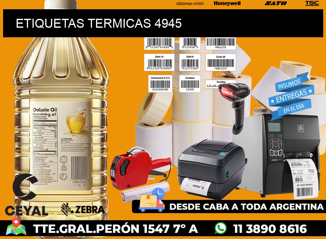 ETIQUETAS TERMICAS 4945