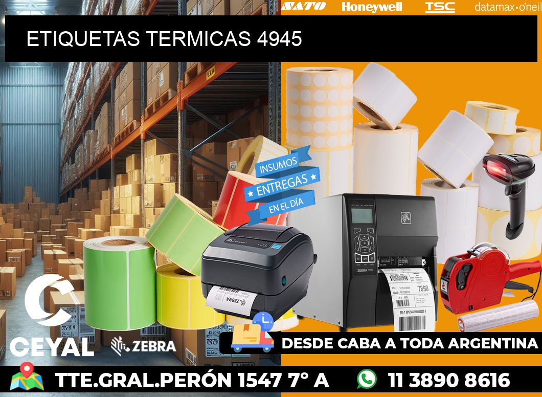 ETIQUETAS TERMICAS 4945