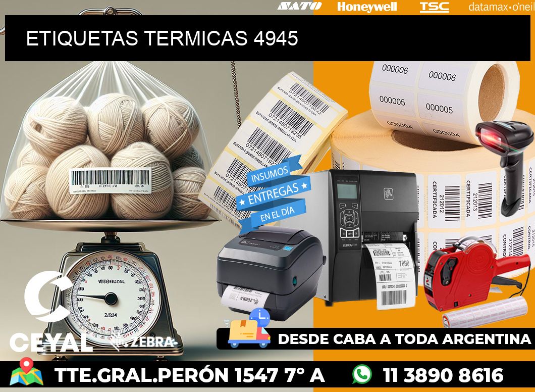 ETIQUETAS TERMICAS 4945