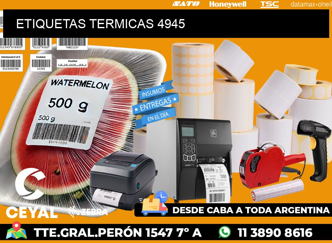 ETIQUETAS TERMICAS 4945