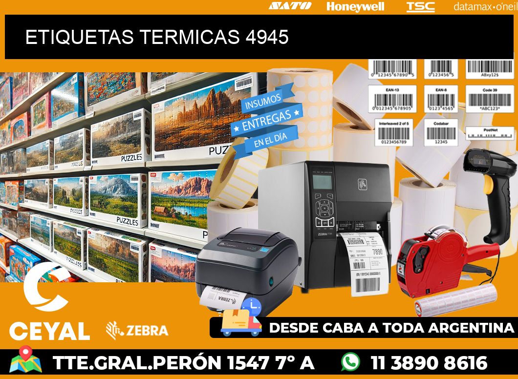 ETIQUETAS TERMICAS 4945