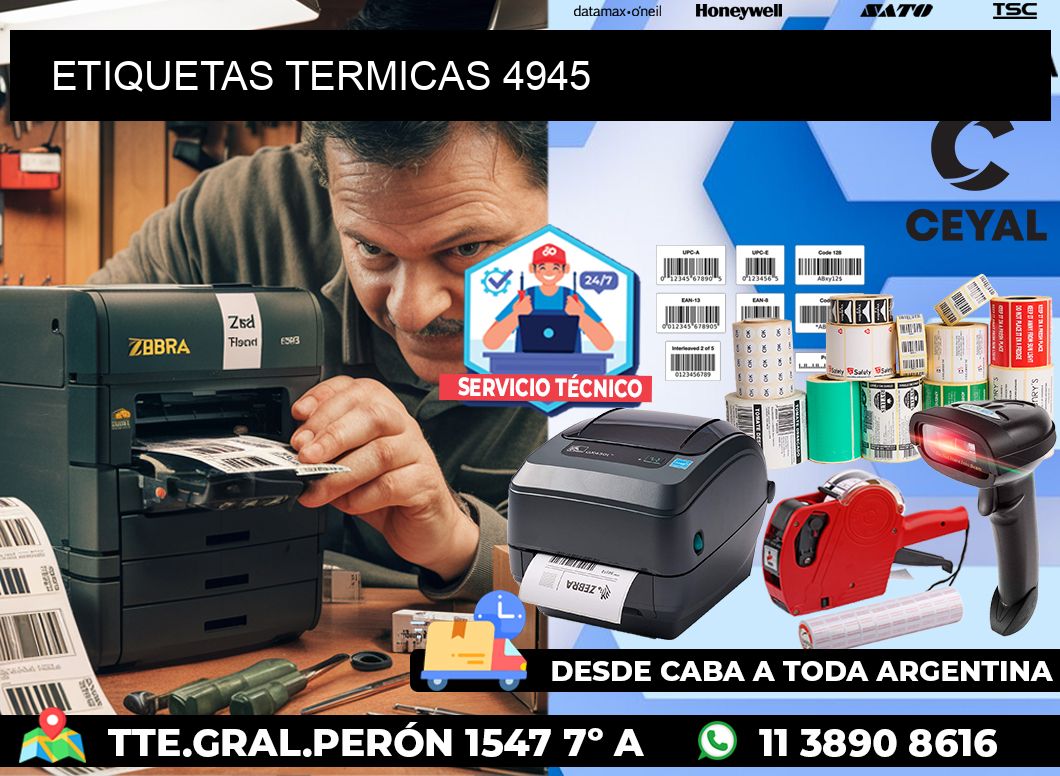 ETIQUETAS TERMICAS 4945