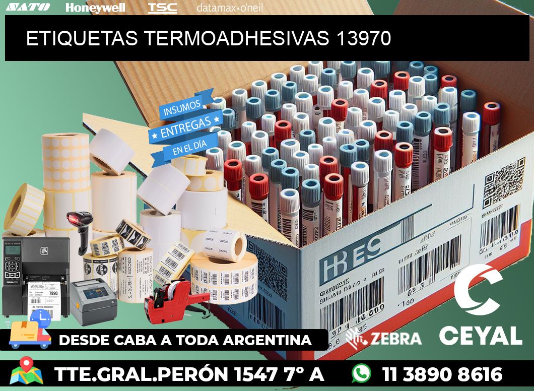 ETIQUETAS TERMOADHESIVAS 13970