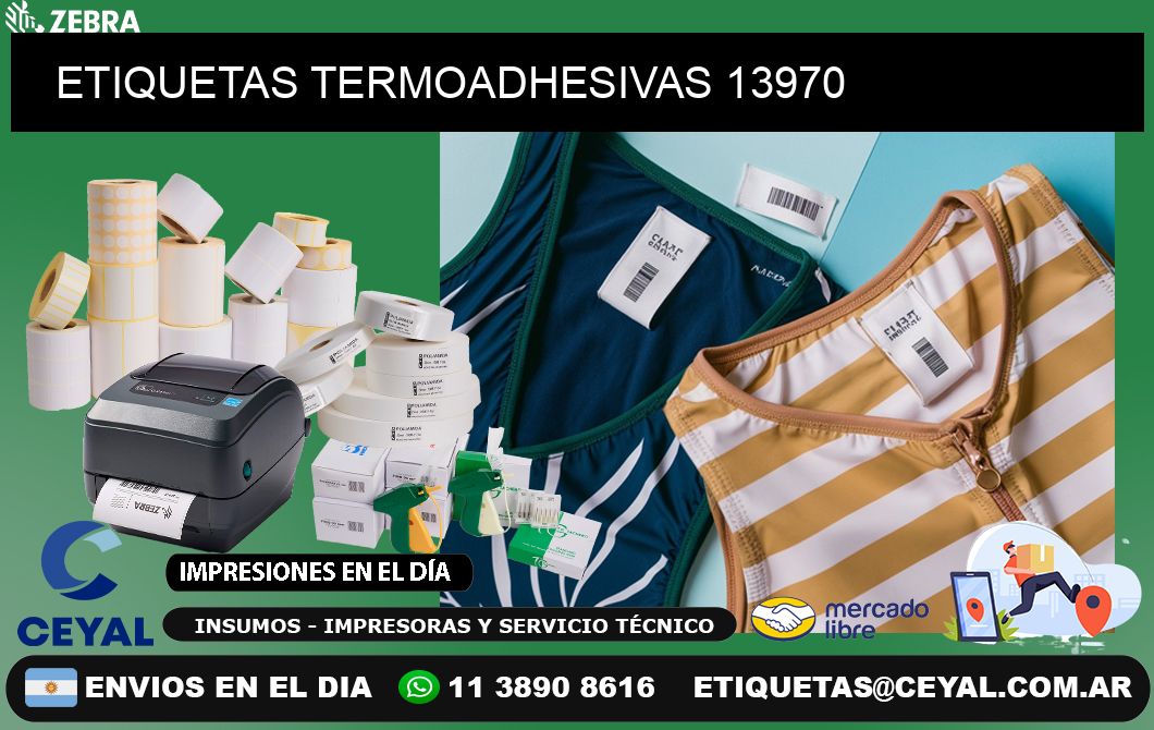 ETIQUETAS TERMOADHESIVAS 13970