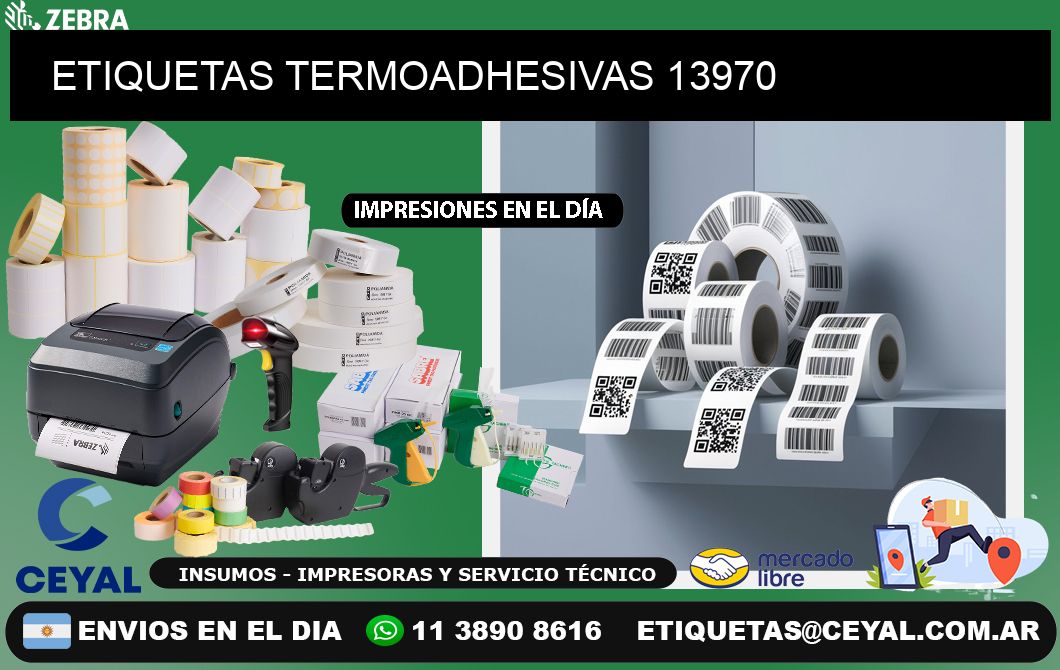 ETIQUETAS TERMOADHESIVAS 13970