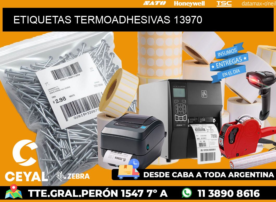 ETIQUETAS TERMOADHESIVAS 13970