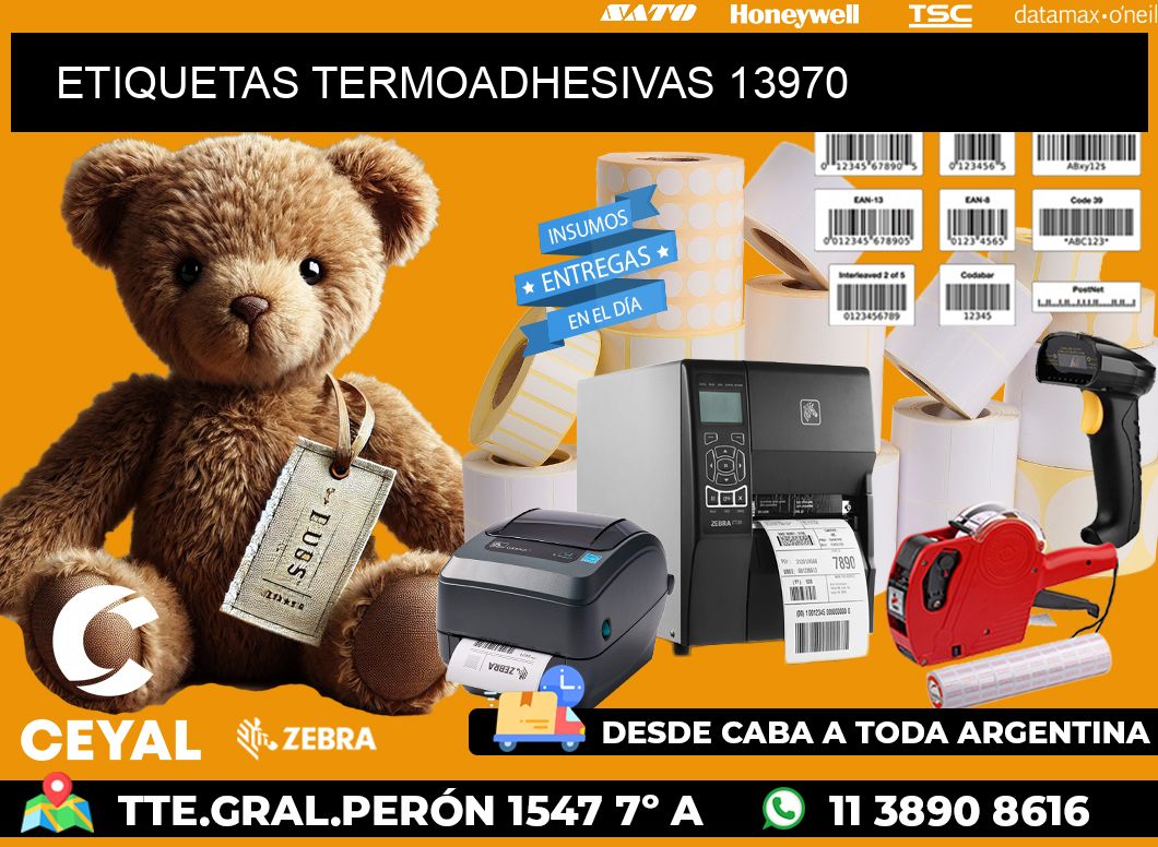 ETIQUETAS TERMOADHESIVAS 13970
