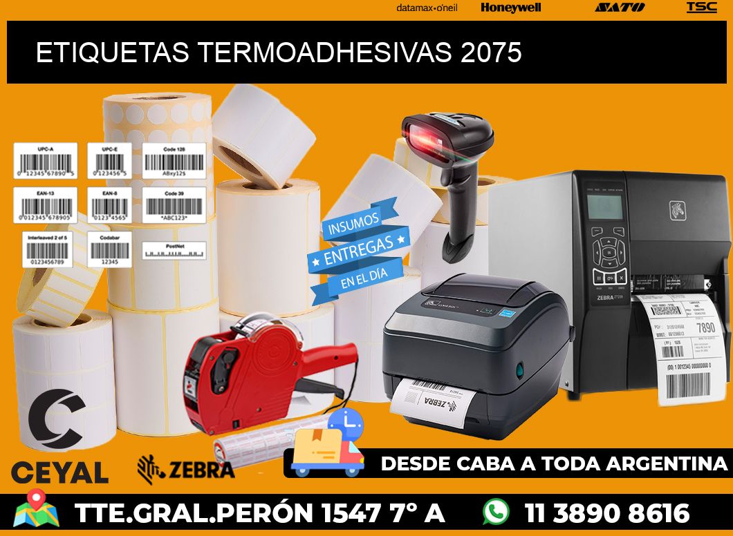 ETIQUETAS TERMOADHESIVAS 2075