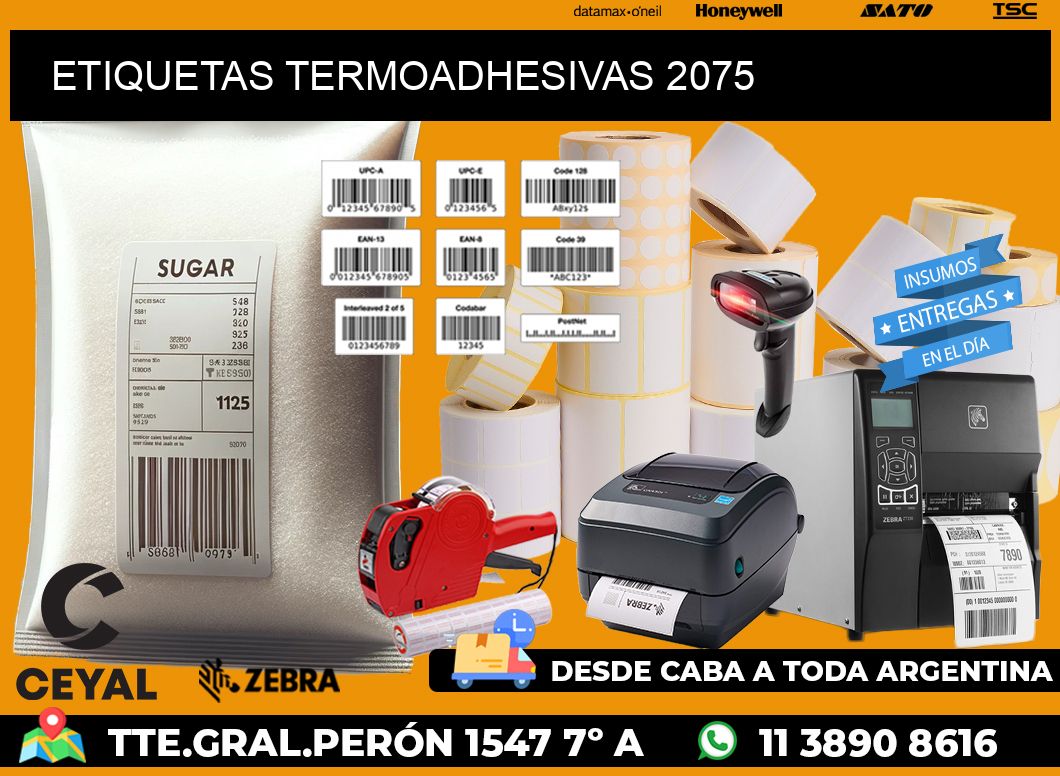 ETIQUETAS TERMOADHESIVAS 2075