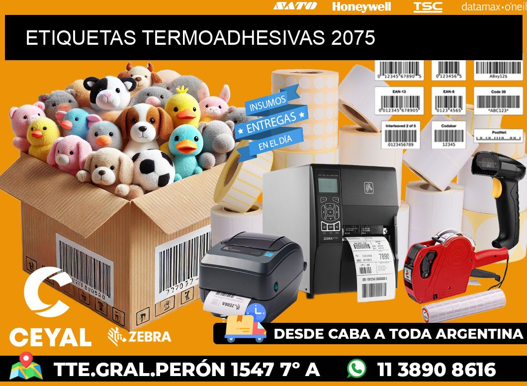 ETIQUETAS TERMOADHESIVAS 2075