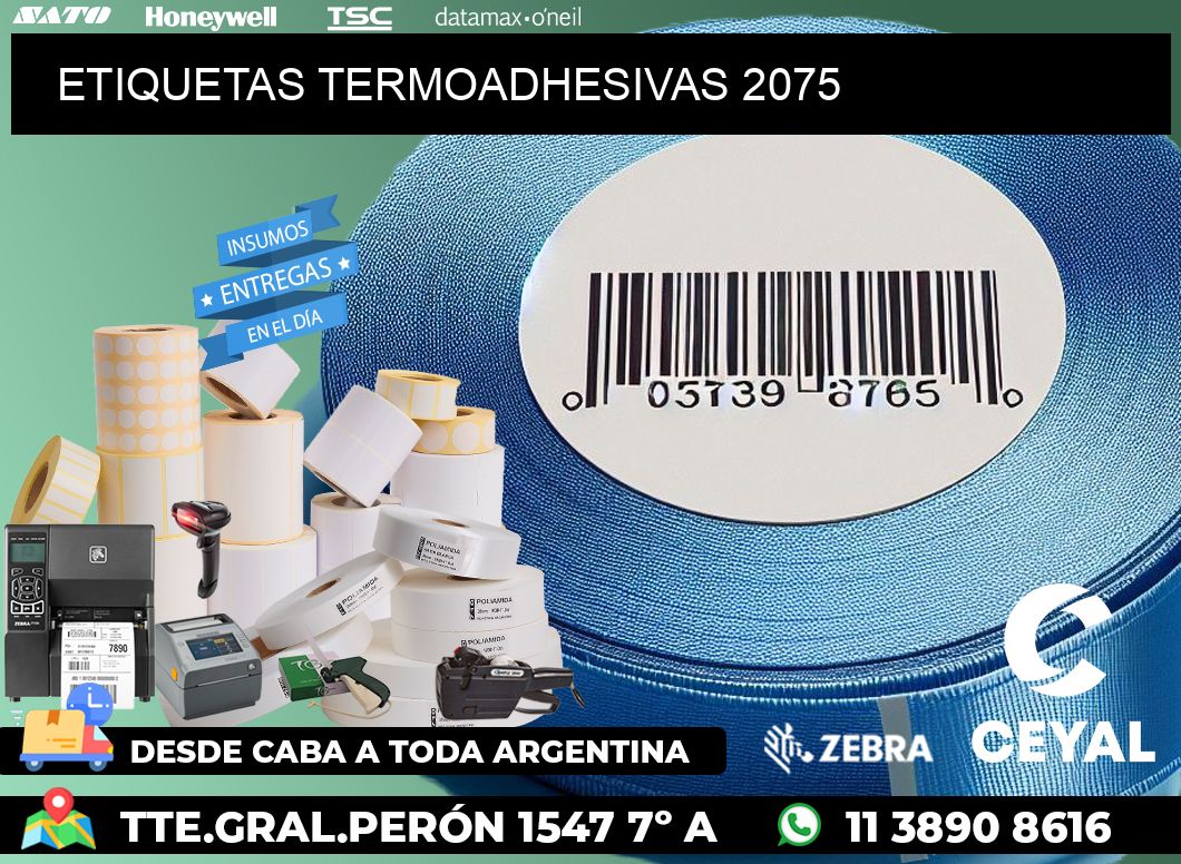 ETIQUETAS TERMOADHESIVAS 2075