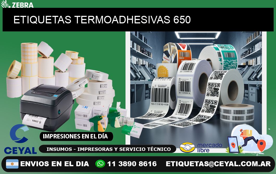 ETIQUETAS TERMOADHESIVAS 650