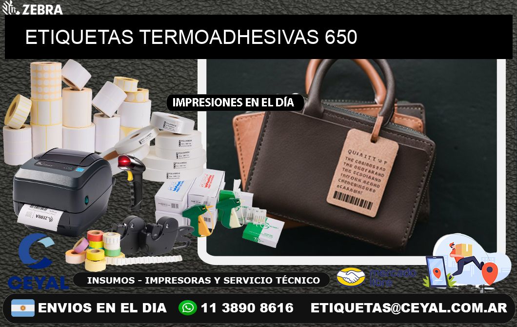 ETIQUETAS TERMOADHESIVAS 650