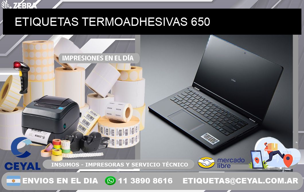 ETIQUETAS TERMOADHESIVAS 650