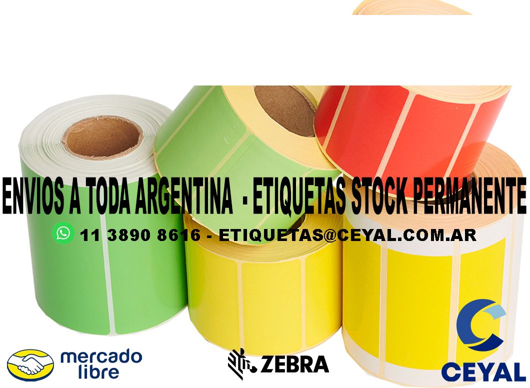 ETIQUETAS TROQUELADAS PERSONALIZADAS 90 x 48