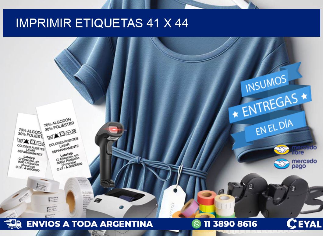 IMPRIMIR ETIQUETAS 41 x 44