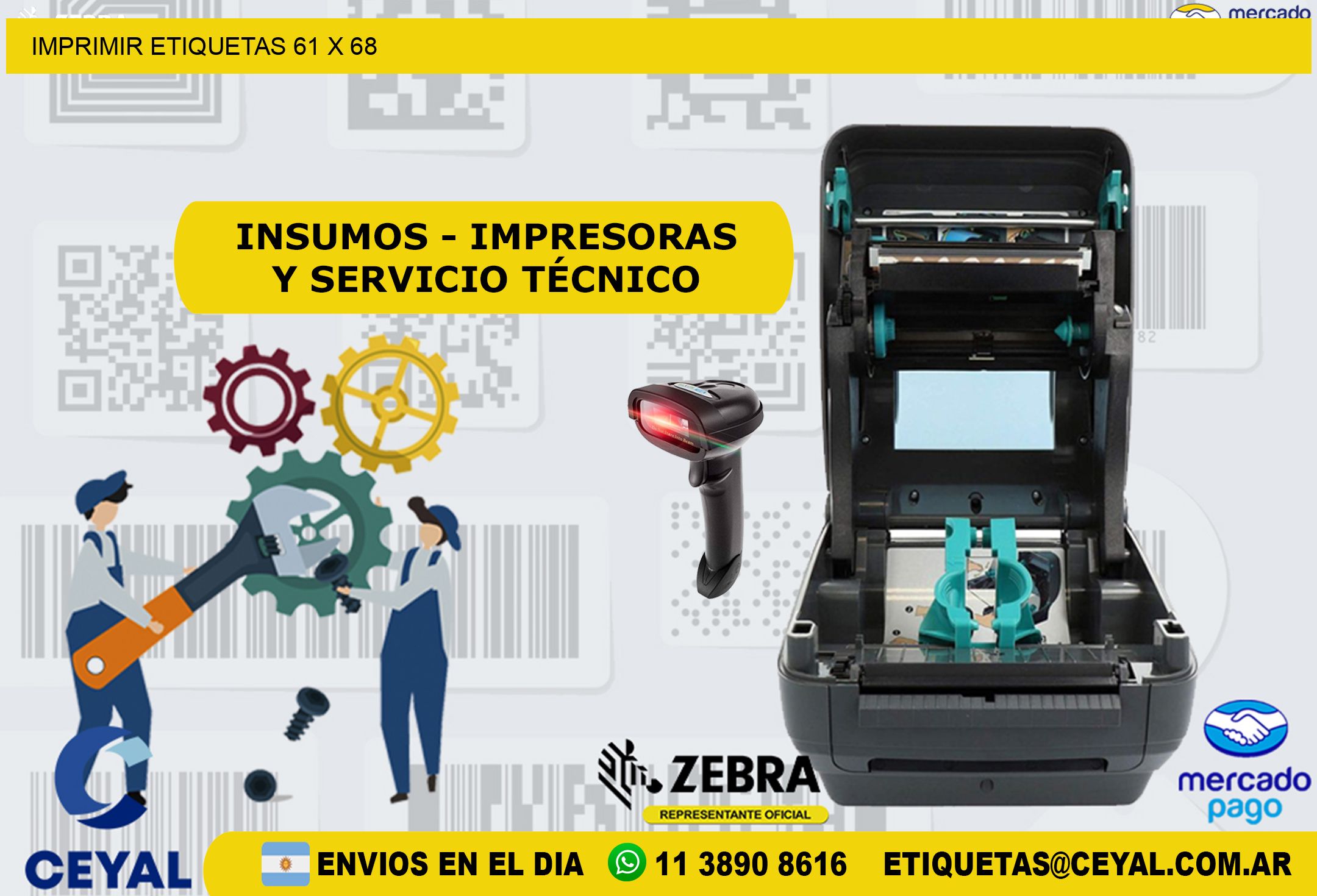 IMPRIMIR ETIQUETAS 61 x 68
