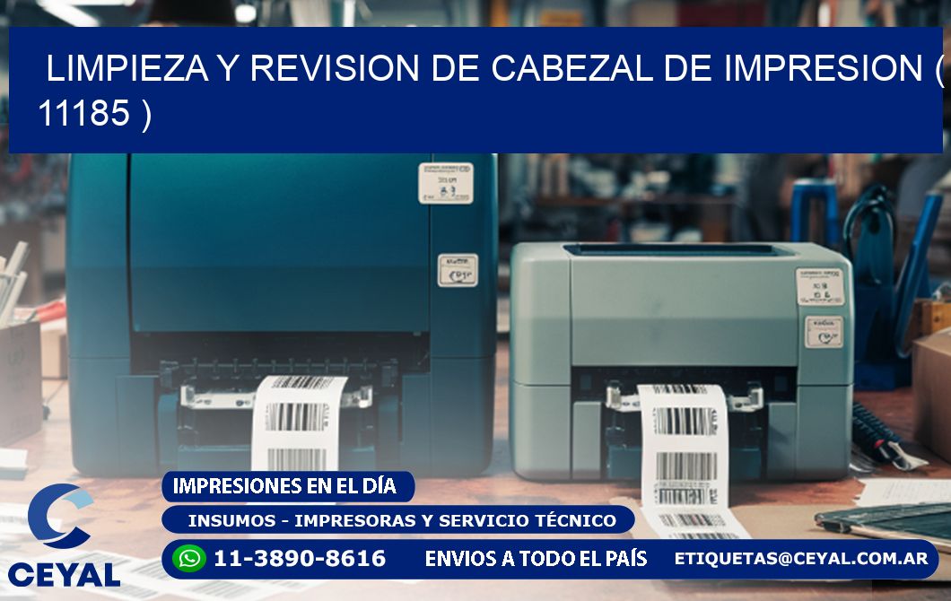 LIMPIEZA Y REVISION DE CABEZAL DE IMPRESION ( 11185 )