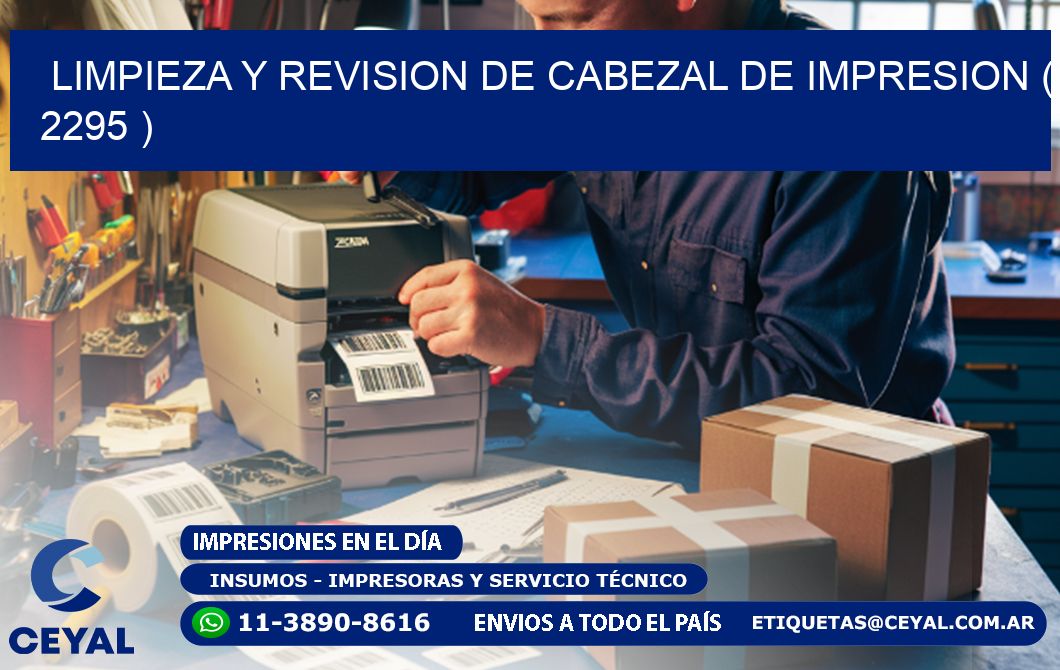 LIMPIEZA Y REVISION DE CABEZAL DE IMPRESION ( 2295 )