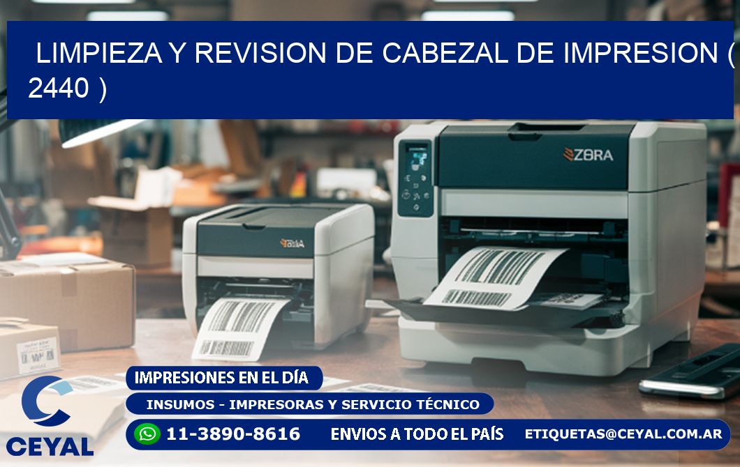 LIMPIEZA Y REVISION DE CABEZAL DE IMPRESION ( 2440 )