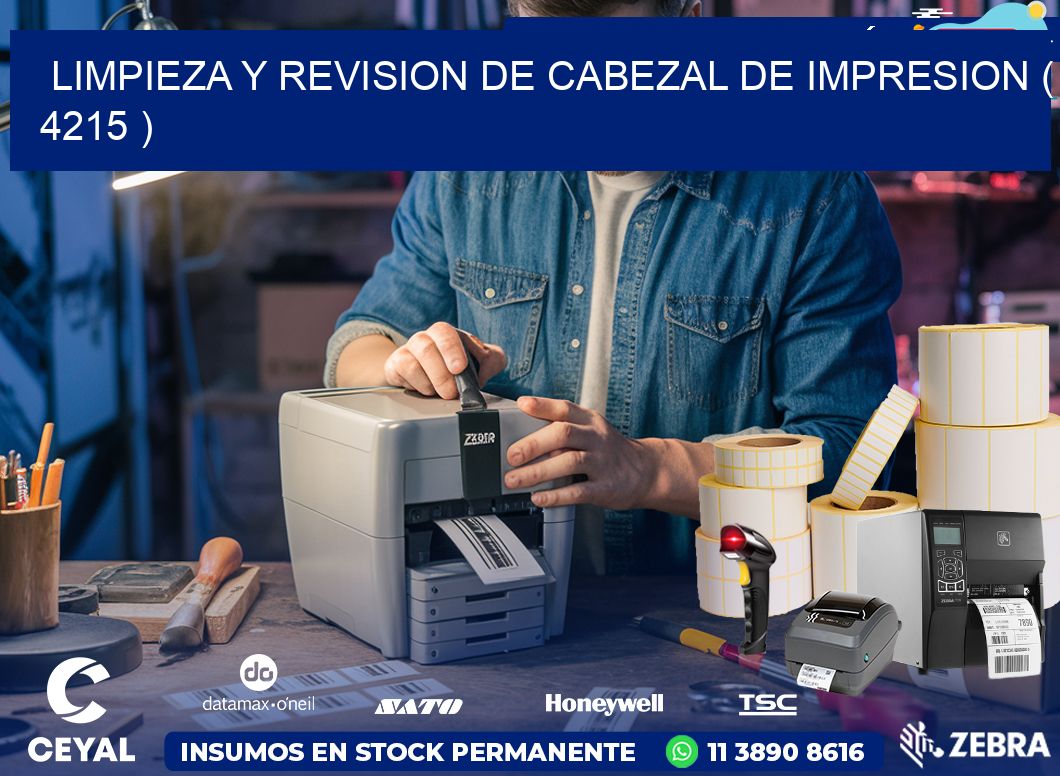LIMPIEZA Y REVISION DE CABEZAL DE IMPRESION ( 4215 )
