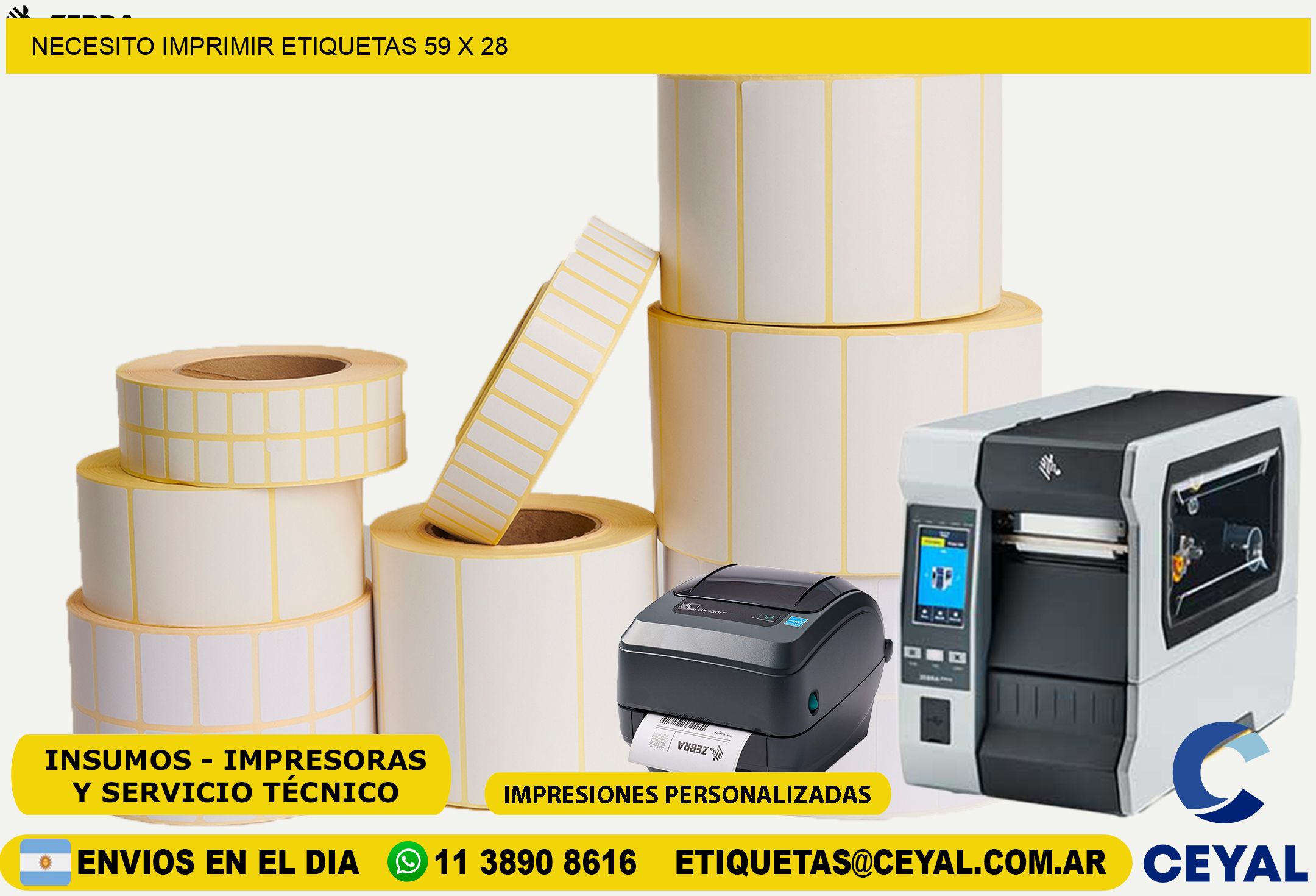 NECESITO IMPRIMIR ETIQUETAS 59 x 28
