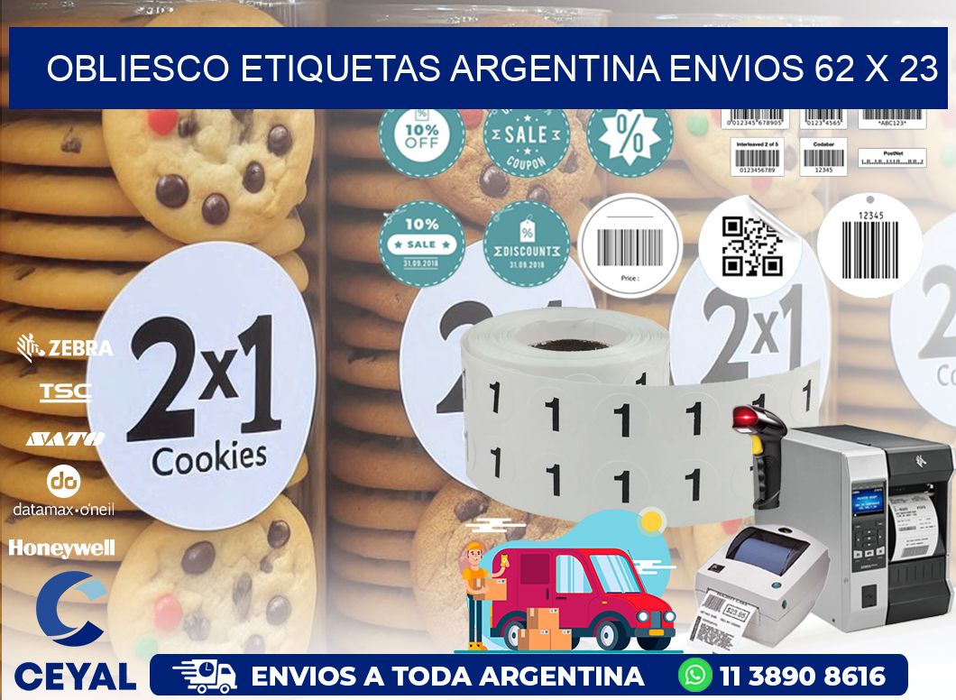 OBLIESCO ETIQUETAS ARGENTINA ENVIOS 62 x 23