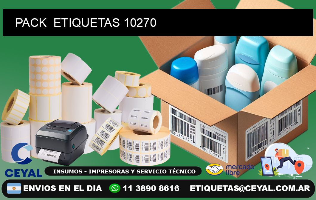PACK  ETIQUETAS 10270