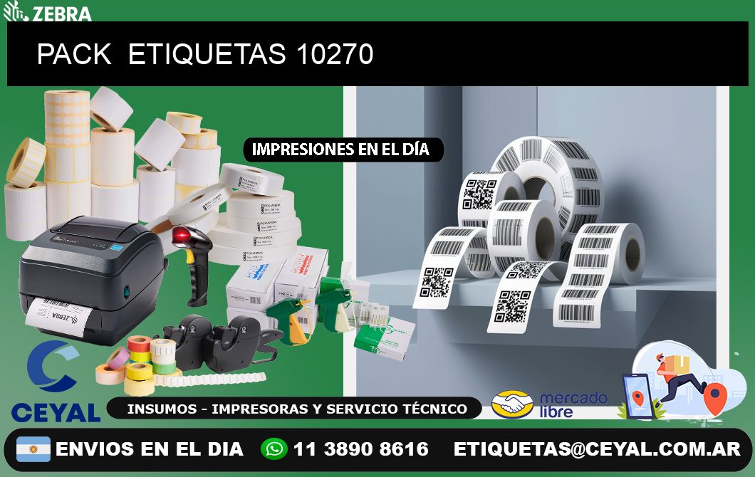 PACK  ETIQUETAS 10270