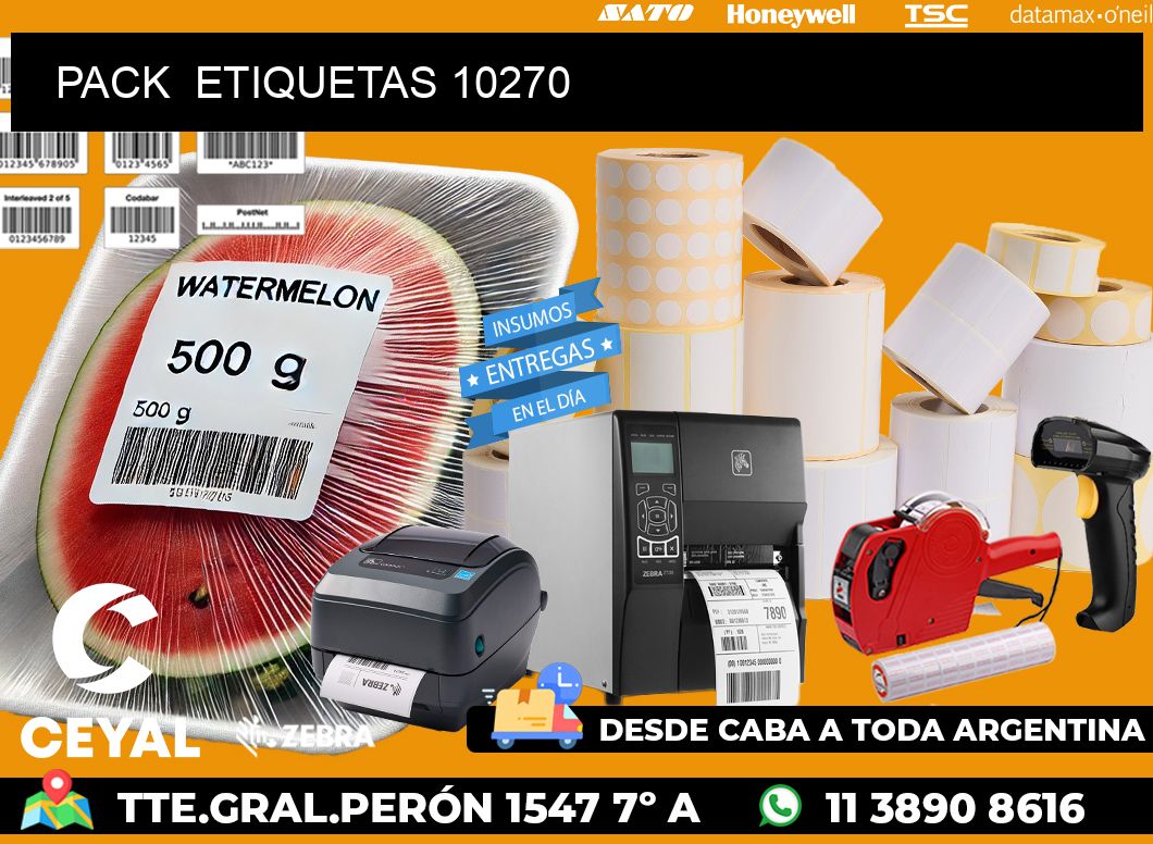 PACK  ETIQUETAS 10270