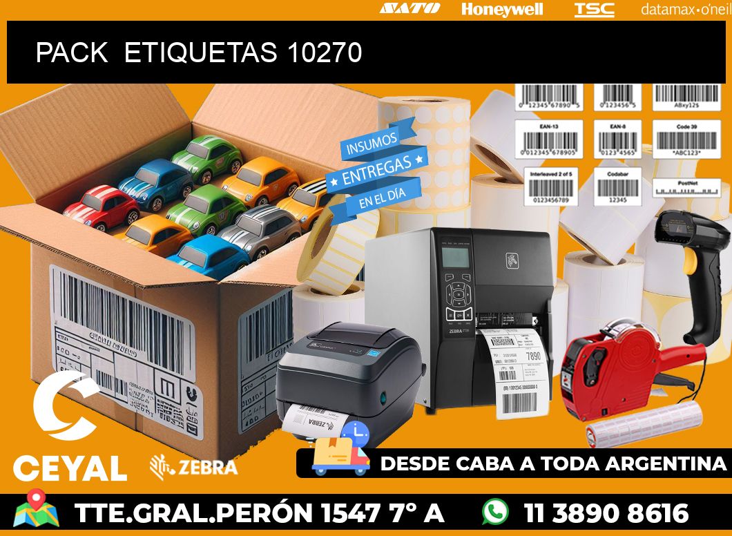 PACK  ETIQUETAS 10270