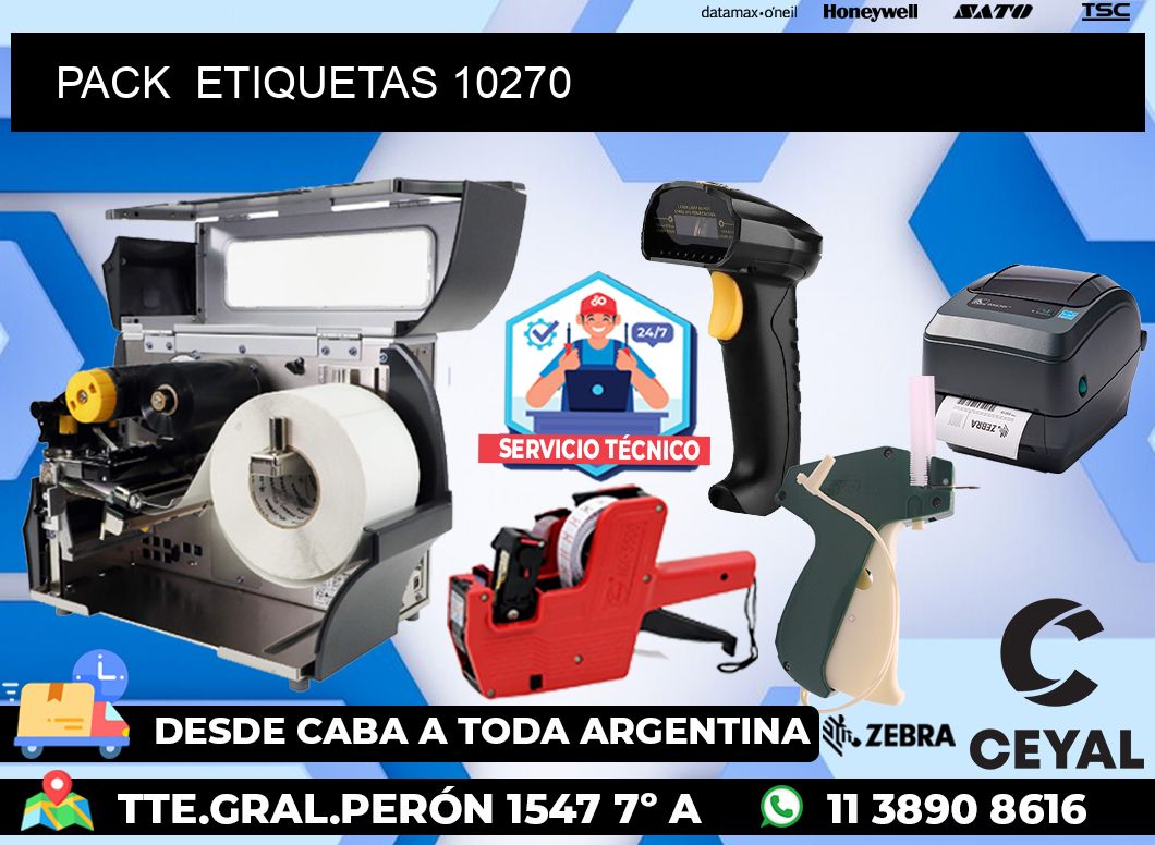 PACK  ETIQUETAS 10270