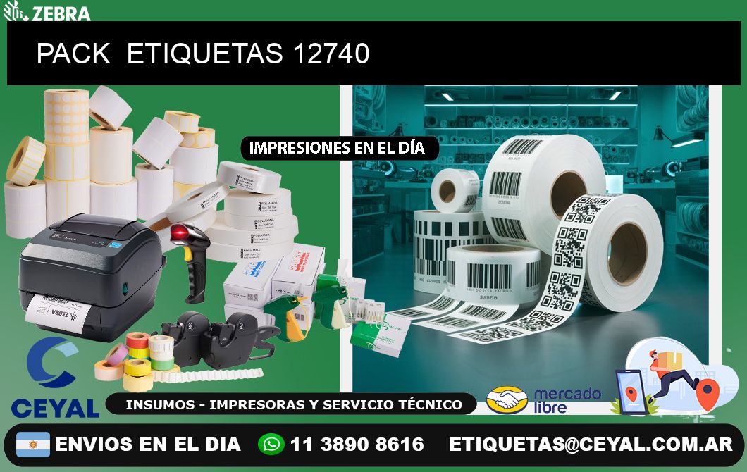 PACK  ETIQUETAS 12740