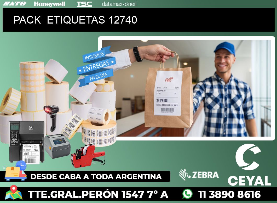 PACK  ETIQUETAS 12740