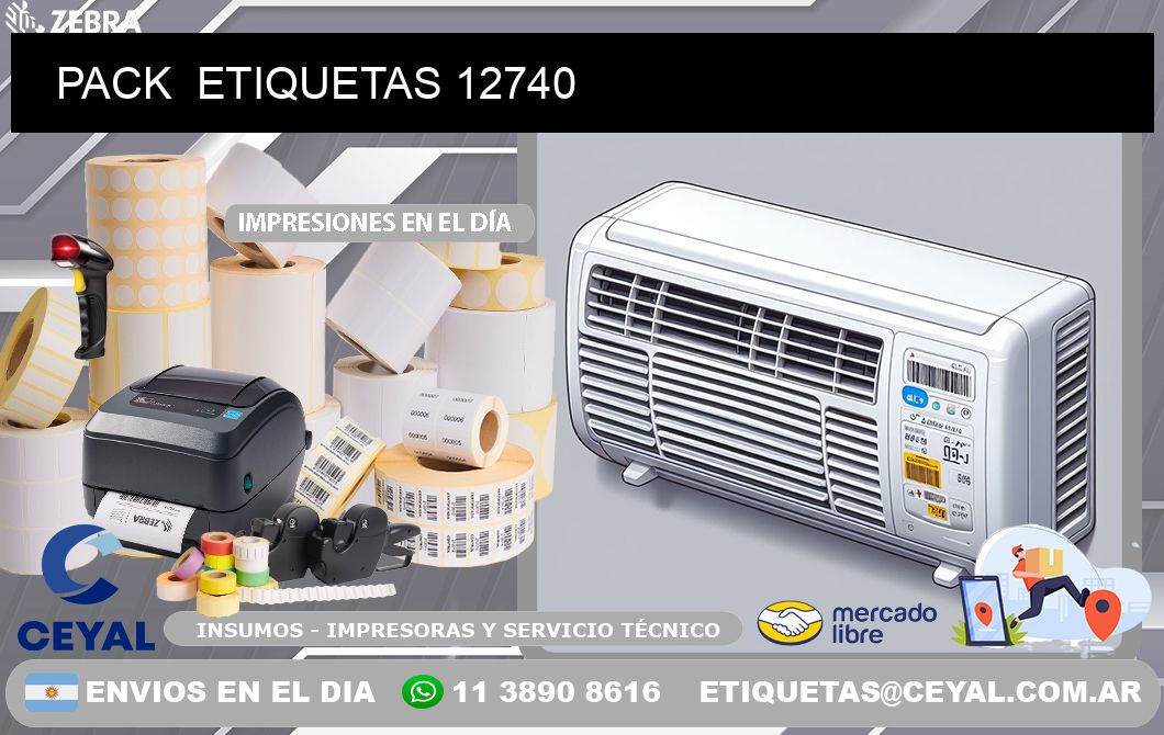 PACK  ETIQUETAS 12740