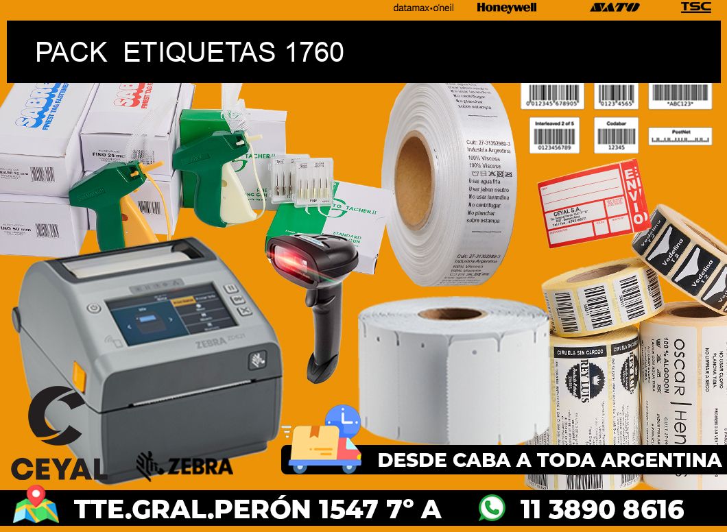 PACK  ETIQUETAS 1760
