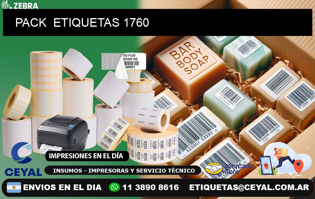 PACK  ETIQUETAS 1760