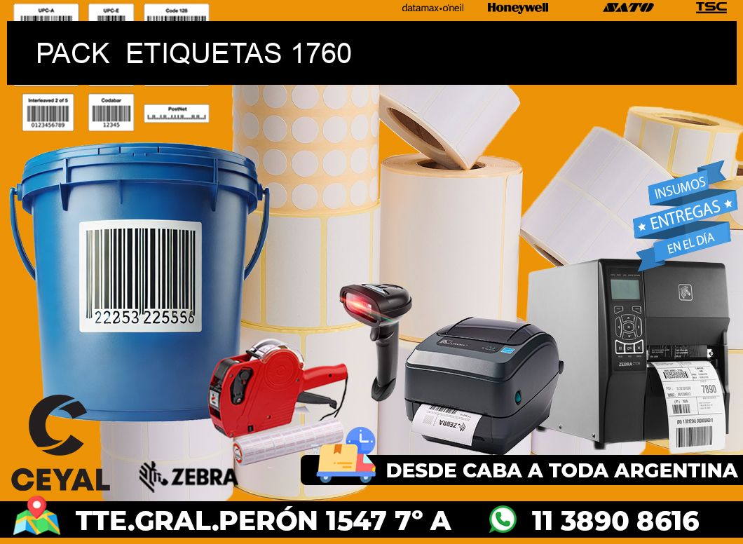 PACK  ETIQUETAS 1760