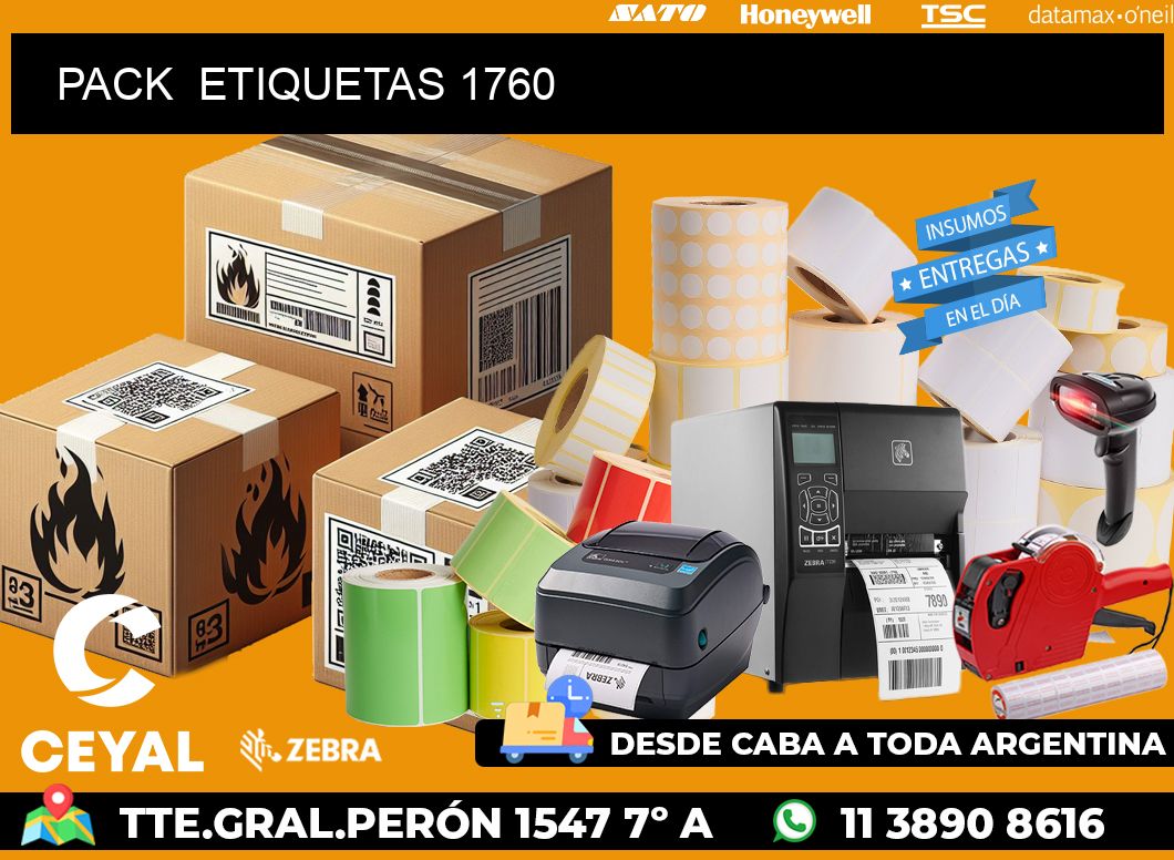 PACK  ETIQUETAS 1760